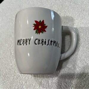 RAE Dunn Merry Christmas Pointsettia Mug